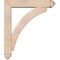 Ekena Millwork Thorton Arts and Crafts Smooth Bracket w/ Offset Brace, Douglas Fir, 5 1/2"W x 26"D x 30"H BKT0604X26X30THR03SDF - alternate 4